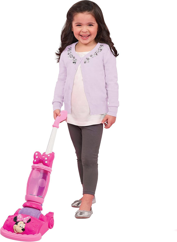 Disney Junior Minnie Mouse Twinkle Bows Play Vacuum with Lights and Realistic Sounds, Kids Toys for Ages 3 Up by Just Play