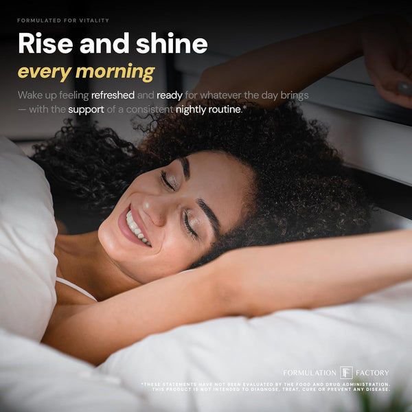 The Night Before: 10-In-1 Midnight Maximizer, Sleep Aid, Stress Relief, Cognition, Relaxation, Recovery, Magnesium Glycinate, L-Theanine, Glycine,