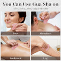BAIMEI Gua Sha Facial Tool for Self Care, Massage Tool for Face and Body Treatment, Relieve Tensions, Reduce Wrinkles and Redness, Skin Care Tools