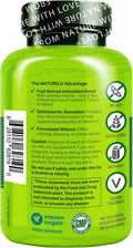 NATURELO Vitamin C with Organic Acerola Cherry Extract and Citrus Bioflavonoids - Vegan Supplement - Immune Support - 500 Mg VIT C per Cap -