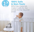 Pure Enrichment Mistaire Silver Ultrasonic Cool Mist Humidifier for Bedroom, Office, Nursery & Indoor Plants - Lasts up to 25 Hours, Whisper-Quiet