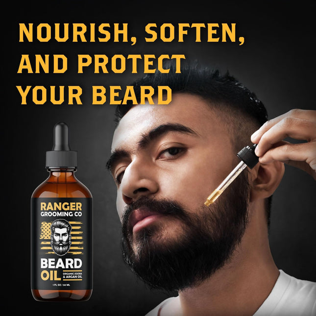 Leven Rose Beard Oil for Men and Beard Softener 100% Pure Natural for Bearded Me