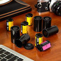 Golden Pearl 35mm Caliber Plastic Film Canisters -20pcs（Black ）