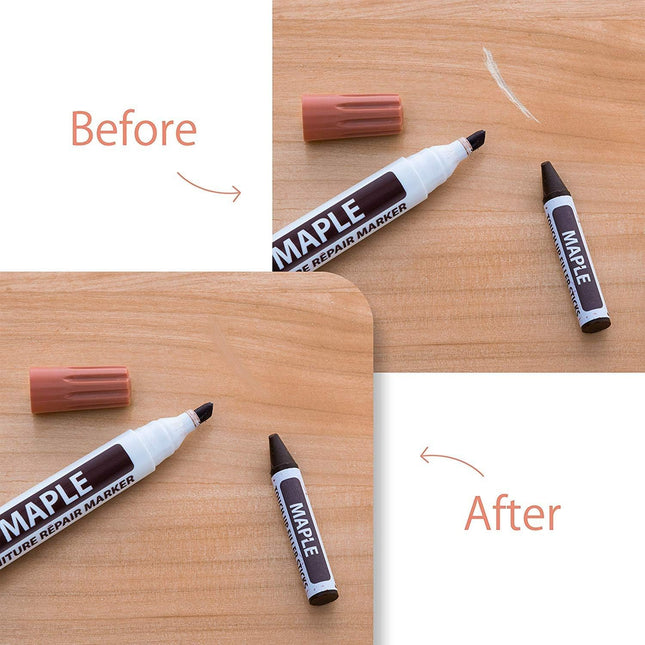 Furniture Markers Touch Up,Wood Filler Floor Scratch Repair Kits,Set of 21-Marke