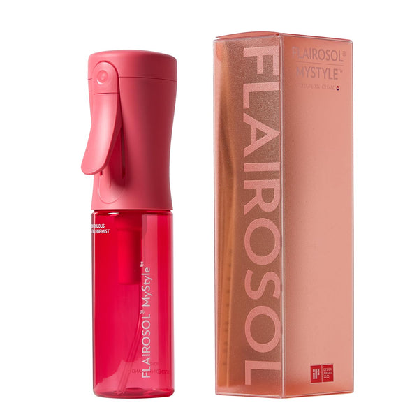 FLAIROSOL MyStyle Travel Continuous Spray Bottle, 3.04oz/90ml, Pink | Ultra fine continuous mist for face, hairstyling, salon, cleaning, beauty,
