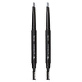 Eye Embrace Light Gray Eyebrow Pencils: Warm Betty & Cool Helen 2 Pack Bundle - Waterproof, Double-Ended Automatic Angled Tip & Spoolie Brush,