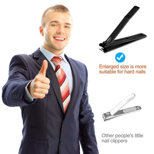 Aceoce Manicure Set Nail Clippers Set Gifts for Men Manicure Pedicure Kit Black and Red