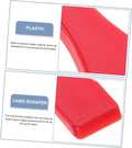 10Pcs Red Lottery Ticket Scraper Lottery Ticket Scratcher Sticker Label Remover Plastic Small Scraper Shovel Shape Lottery Scratcher Lottery
