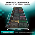 Pixiecube Excel Cheat Sheet Desk Pad | Excel Shortcut Keys Mouse Pad | Extended Large XL Gaming Mousepad | PC Office Spreadsheet Keyboard Mat |