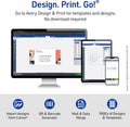 Avery Half-Sheet Printable Shipping Labels, 5.5" x 8.5" Customizable Stickers, White, 50 per Pack, 100 Blank Mailing Labels Total, Great for
