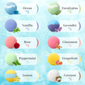 Bath Bombs Set with 10 Rich Scents, 50 PCS Bath Bombs for Women, Natural Bubble Bombs with Shea Butter & Safe Oil, Ideal for Christmas, Birthday,