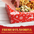 Christmas Nuts Gift Basket for Holiday Season, Premium Mixed Nut Assortment Gift Gourmet Snack Food Present Box, Christmas Gift Basket for Family