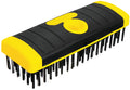 ALLWAY SB619 Carbon Steel Wire Scrub Brush Block | Soft-Grip, Threaded Pole Socket, Chemical and Solvent Resistant Bristles