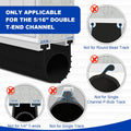 DGSL Garage Door Seals Bottom Rubber Weather Stripping Kit Seal Strip Replacement, Weatherproof Threshold Buffering Sealing Rubber 5/16 Inch T