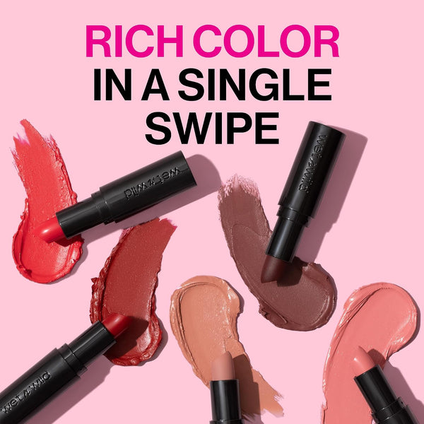 Wet N Wild Mega Last Matte Lip Color, Semi Matte Hyaluronic Acid Infused, Long Lasting Full Coverage for a Nourishing Pout, Cruelty-Free & Vegan -