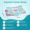 Cervical Neck Pillow for Pain Relief - Ergonomic Side Sleeper Pillow for Neck Support, Cooling Memory Foam Pillows for Sleeping, Contour Pillow