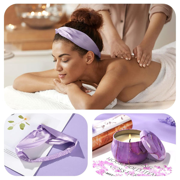 YFONG Spa Gifts for Women, Birthday Gifts for Women, Self Care Get Well Soon Gifts Basket for Mom, Wife, Girlfriend, Sister, Purple Gift Set for