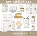 AHAGIFTREE Gift Baskets for Women,11PC Care Package with Moon Lamp,Grief,Get Well Soon After Surgery,Birthday,Think of You,Thank You,Sympathy white