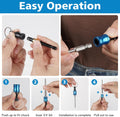 12PCS Bit Holders 1/4 Socket, Hex Shank Screwdriver Bit Holder for Impact Driver Drill Bit Keychain Extension Bar Quick Release Easy Change,