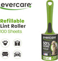 Evercare All Purpose Pet Hair Lint Roller, 100 Sheets – Reusable Sticky Roller for Pet Hair, Cat & Dog Hair Remover, Lint Remover, Pet Hair