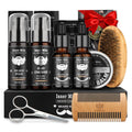 Beard Grooming Kit, Beard Oil and Balm, Beard Wash & Conditioner, Beard Brush & Comb Set with Scissors, Birthday Gifts for Men, Valentines Gifts