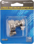 Wynnsky Tire Valve Adapter Kit, Tractor Tire Tube Air Water Adapter Valve Stem Tool Repair Kit