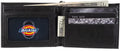 Dickies Men's RFID Everyday Leather Bifold Chain Wallet Black One Size Pebbled Black