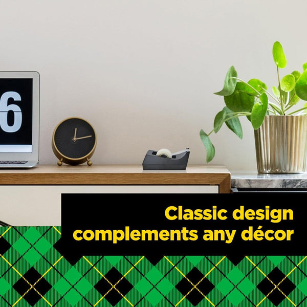 Scotch Desktop Tape Dispenser, Black, 2.7 in. x 2.7 in. x 6.4 in., 1 Tape Dispenser, Polystyrene (PS) 1-Pack