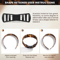 EVITA PERONI Tortoise Shell Headband for Women 1.18 Inches Hairbands
