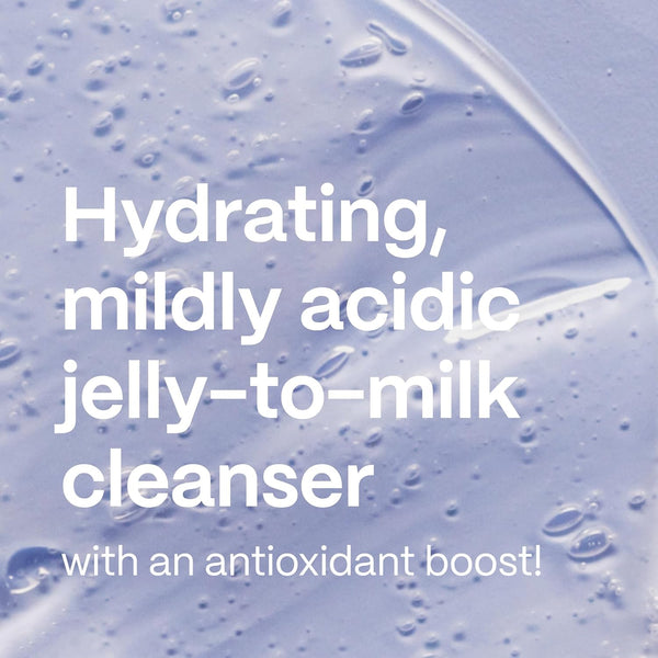 Mad Hippie Jelly Cleanser - Jelly to Milky Hydrating Face Wash for Women/Men with Rose, Chamomile, and Hyaluronic Acid, 4 Fl Oz