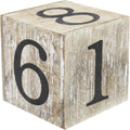 Wooden Perpetual Block Calendar for Desk, Wood Month Date Display Blocks for Teachers, Students, Classroom, Rustic Farmhouse Office Decor, Desk