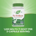 Nature's Way Fo-Ti Root, Traditional Chinese Herb, 1,220 mg per Serving, 100 Vegan Capsules (Packaging May Vary) 100 Count (Pack of 1)