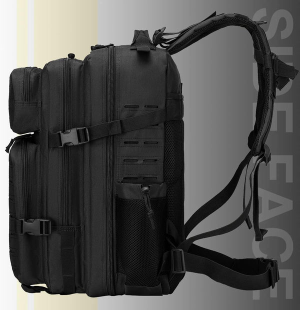 50L Military Tactical Backpack for Men,Water Resistant Day Backpack Molle Army 3 Days Assault Pack Bug Out Bag,Heavy Duty Hiking Treeking Gym