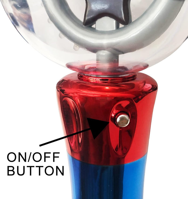Artcreativity Light up Magic Ball Toy Wand for Kids - Spinning Lights & Colors -