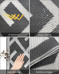 LILIOFFIC Outdoor Rug for Patio , 5'X8' Waterproof Plastic Patio Mat, Reversible Camping Rugs, Rv, Porch, Deck, Camper, Balcony,