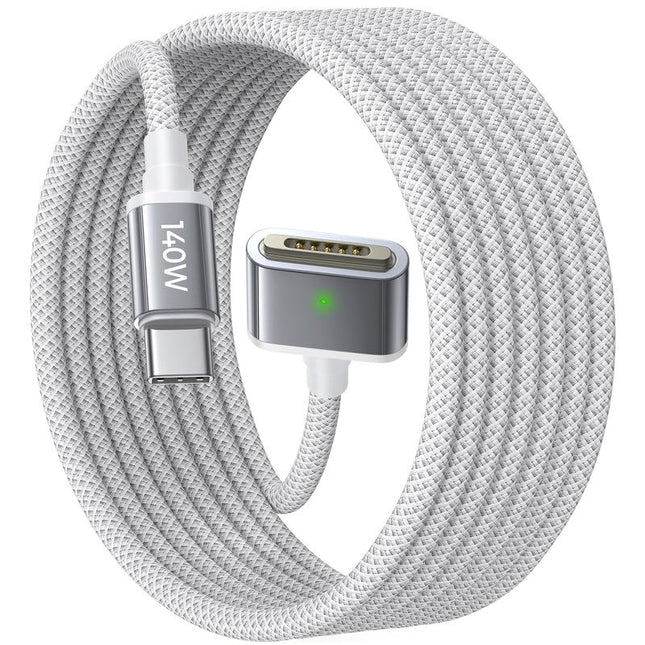 LISEN USB-C to Magnetic 3 Cable (6.6FT) for M4 Macbook Air Pro Charger, 140W Magnetic Safe 3 Cable for Macbook Air (15''