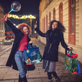 YANGTE 16 Pack Christmas Tote Bags with Handles, Non-Woven Gift Bags, 12.8" 9.8" 6.7 16-Pack