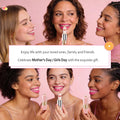 Firstfly Pack of 6 Crystal Flower Jelly Lipstick, Long Lasting Nutritious Lip Balm Lips Moisturizer Magic Temperature Color Change Lip Gloss (Pink)