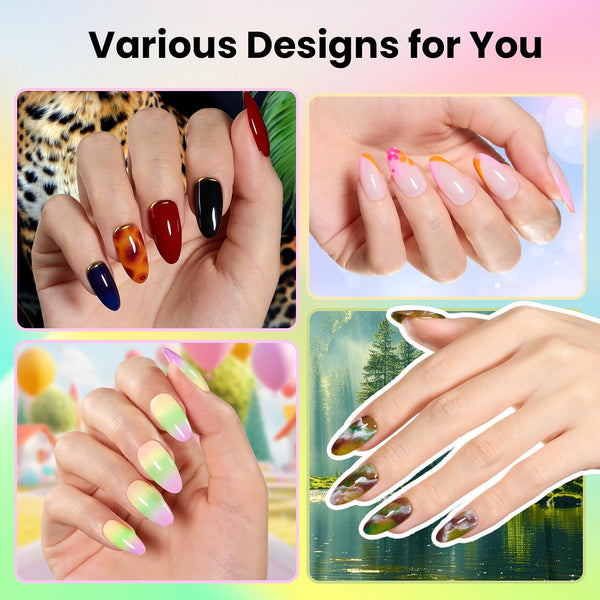 Beetles Gel Nail Polish Kit with U V Light - 80Pcs 55 Colors Gel Nail Kit | Color Enchantment with Everything Base Top Coat Beginner Starter at
