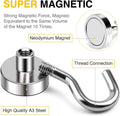 DIYMAG Magnetic Hooks, Strong Magents 10 Pack 30lbs for Cuise Cabins Ship | 2026 Ship Essentials Heavy Duty Strong Refrigerator Fridge Magnets for