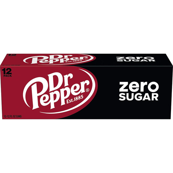 DR PEPPER ZERO SUGAR - 12 OZ, 12 PK