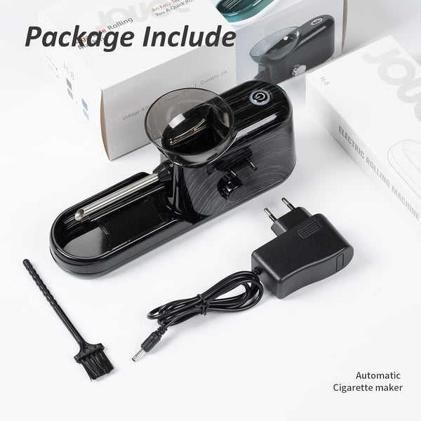 Electric Cigarette Rolling Machine High Speed Cigarette Roller Maker Portable Household Automatic Electric Cigarette Injector Machine 8mm Tube (K1)