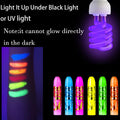 12 PCS Glow Face Body Paint, Glow In The Dark Under UV Black Light Sticks Makeup Neon Face Painting Kits for Adult Halloween Festival Accessory