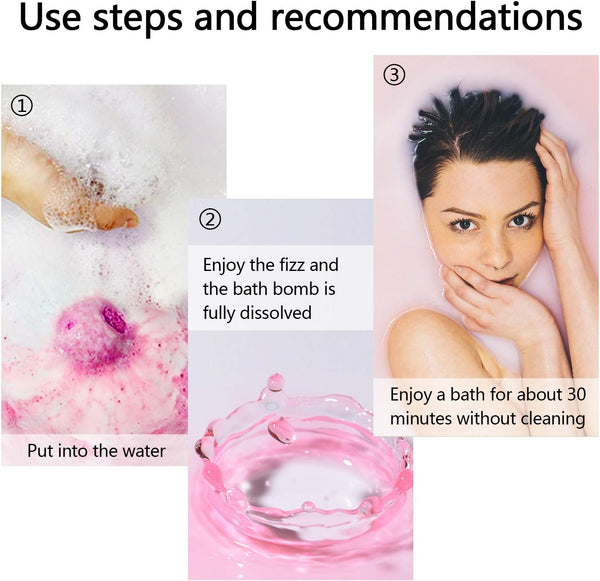 Bath Bombs Gift Set, 50 Handmade Bulk Bath Bombs for Kids, Women, Men, Wonderful Fizz Effect Bath Gift for Valentine'S Day, Christmas & Any