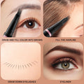 Eyebrow Pencil, 2-in-1 Waterproof Eyebrow Pen with 4 Tip Brow Pen and Ultra-Precise Brow Pencil, with Dual-ended Eyebrow Brush, Eyebrow Makeup for