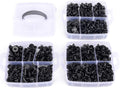 GOOACC 635Pcs Car Push Retainer Clips & Auto Fasteners Assortment -16 Most Popular Sizes Nylon Bumper Fender Rivets with 10 Cable Ties and