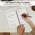 Aesthetic 2025-2026 Academic Planner - A Beautiful 7" x 10" Daily Planner for Women or Men with Weekly & Monthly Spreads For The 25-26 School Year