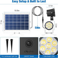 APONUO Solar Flag Pole Light,Solar Powered Flagpole Lights Pole Mount Upgraded Solar Flagpole Lights Outdoor Dusk to Dawn 2 Lighting Mode for