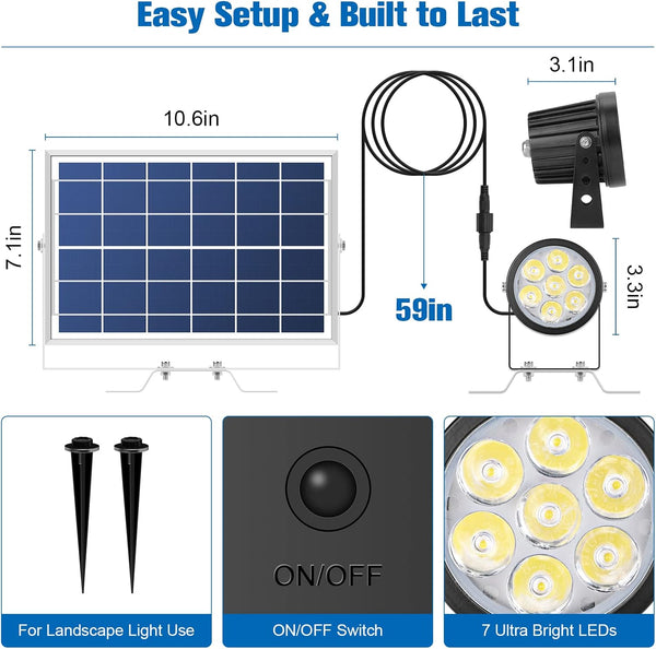 APONUO Solar Flag Pole Light,Solar Powered Flagpole Lights Pole Mount Upgraded Solar Flagpole Lights Outdoor Dusk to Dawn 2 Lighting Mode for