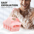 Silicone Body Scrubber with Handle - Exfoliating Shower Brush for Men & Women, Travel-Friendly & Quick-Dry, Soft Silicone Loofah Alternative for